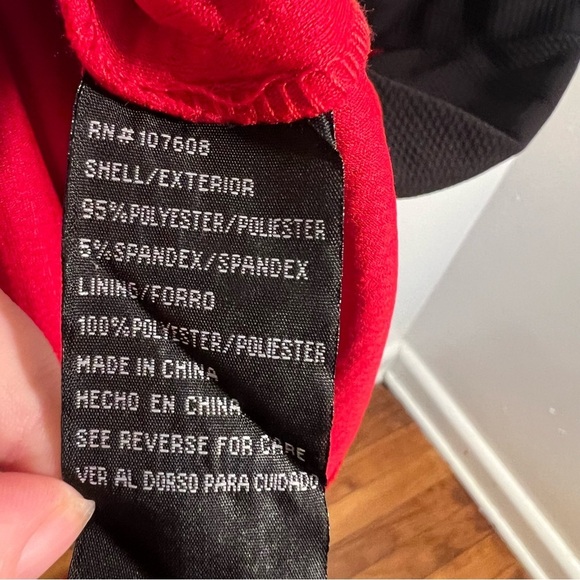 R&K Colorblock Dress Black White Red Textured 10 - Picture 10 of 10